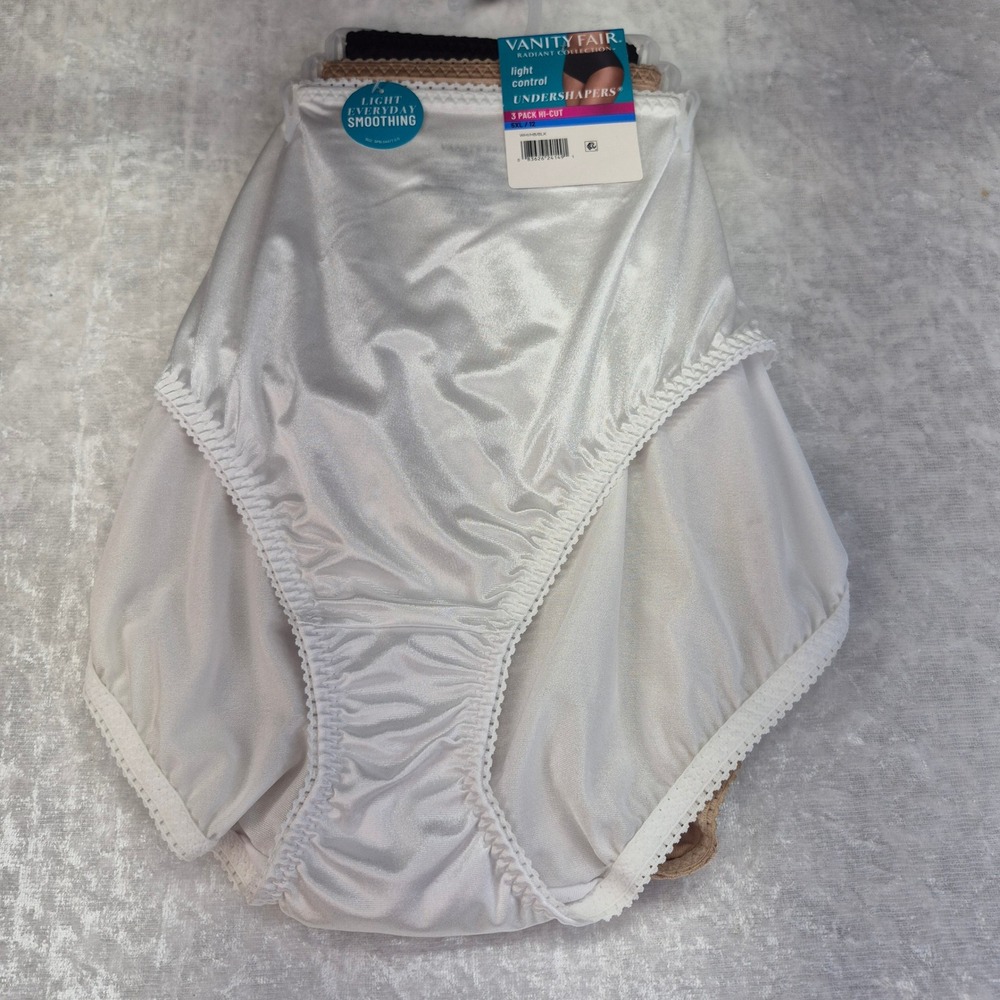 Vanity Fair Undershapers Women 5XL Multicolor 3 Pack Hi-Cut Light Control